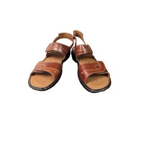 Josef Seibel Womens Sandals Debra Rip Tape Leather Double Strap Everyday Size 12